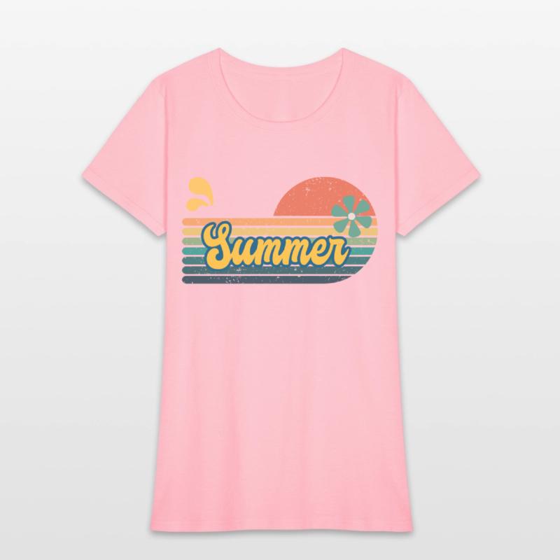 Vintage Aesthetic Graphics Summer Retro Design
