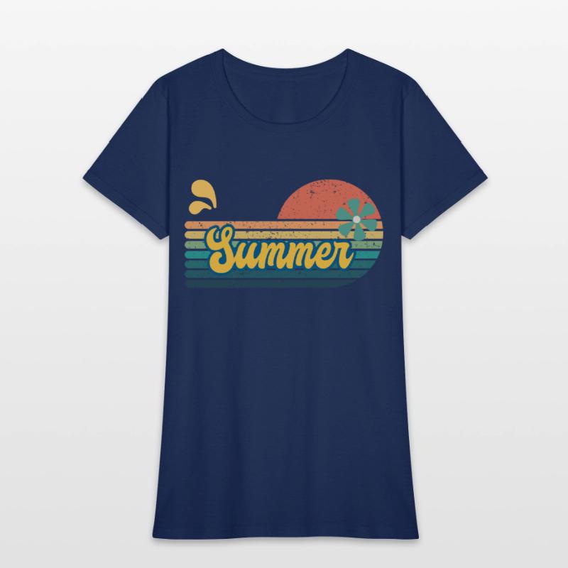 Vintage Aesthetic Graphics Summer Retro Design