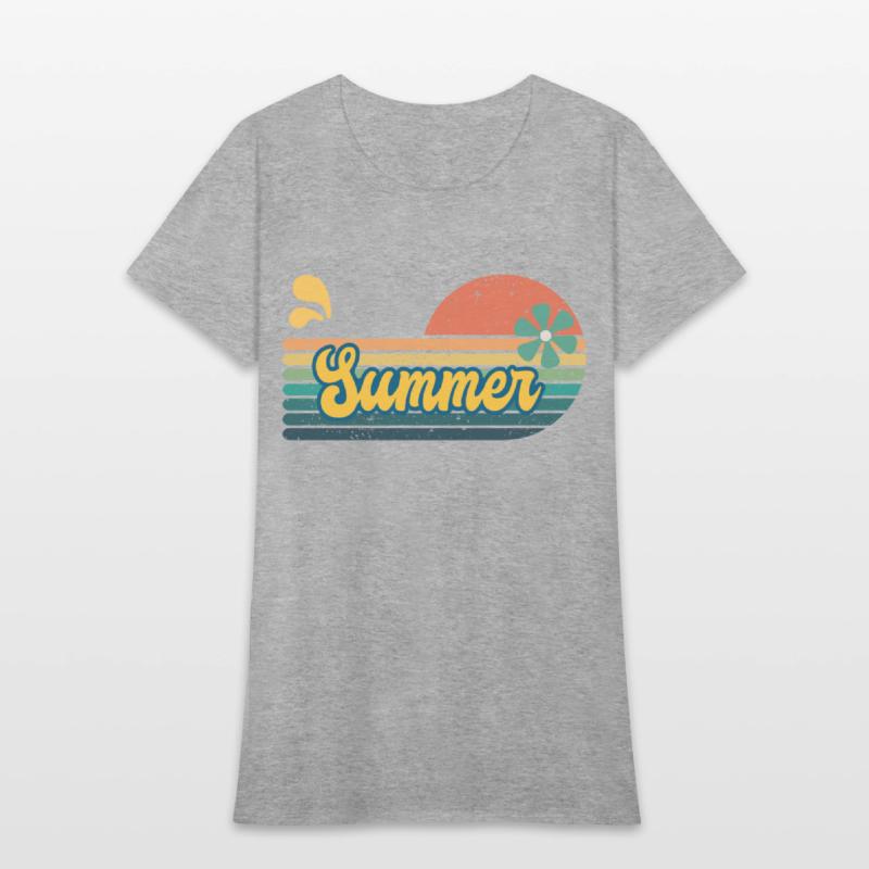 Vintage Aesthetic Graphics Summer Retro Design