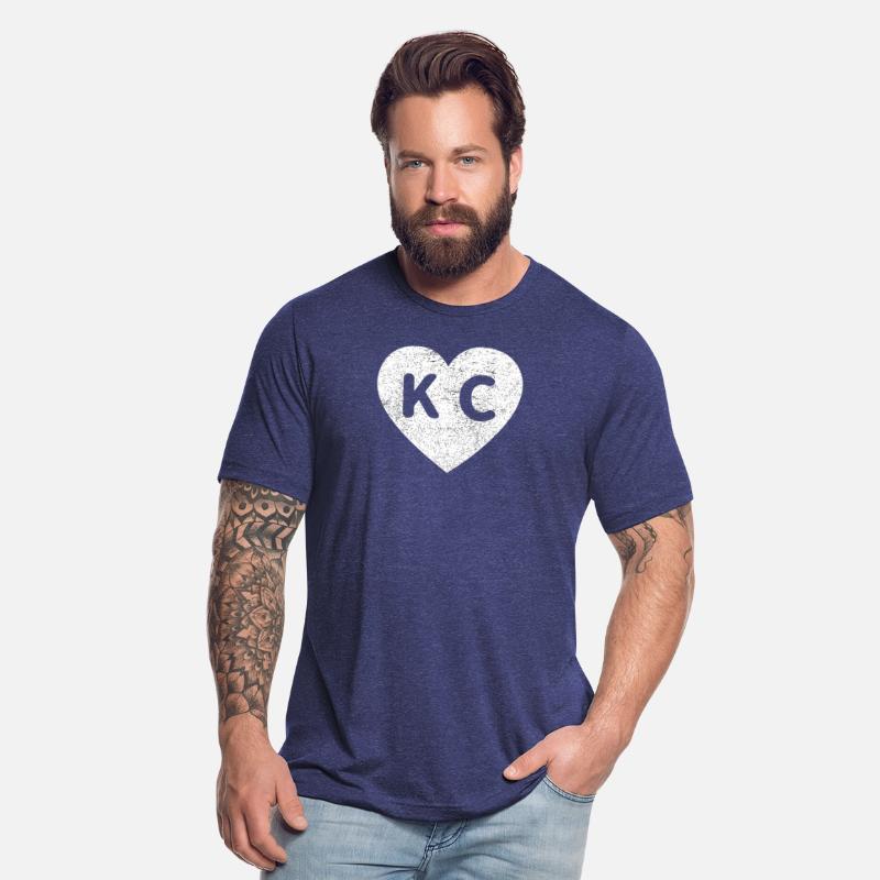 Vintage Distressed Love Kansas City Kc Heart Print