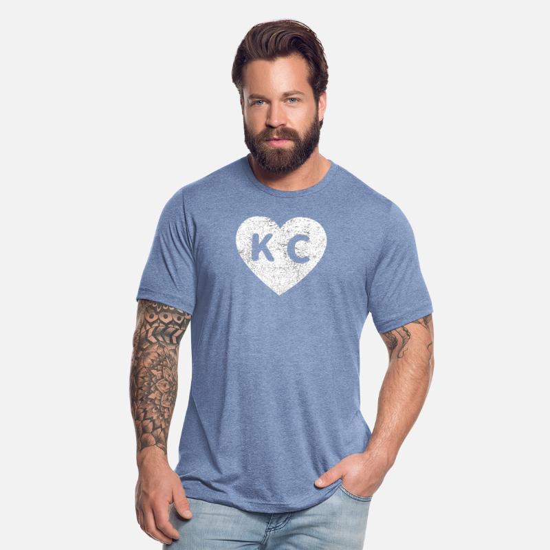 Vintage Distressed Love Kansas City Kc Heart Print