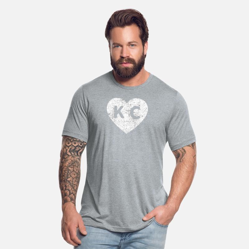 Vintage Distressed Love Kansas City Kc Heart Print