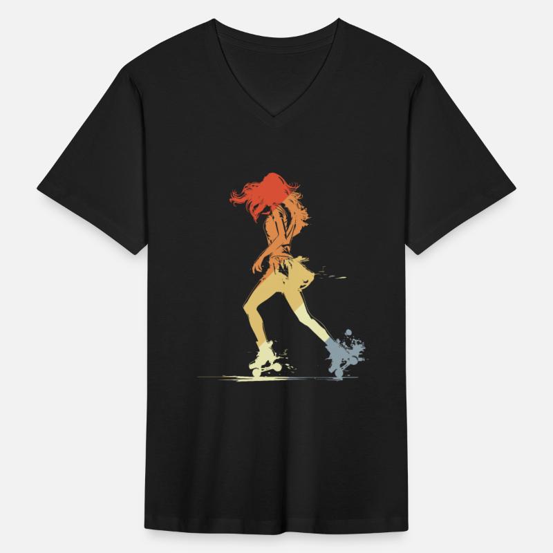 Vintage Roller Skating Girl Graphic
