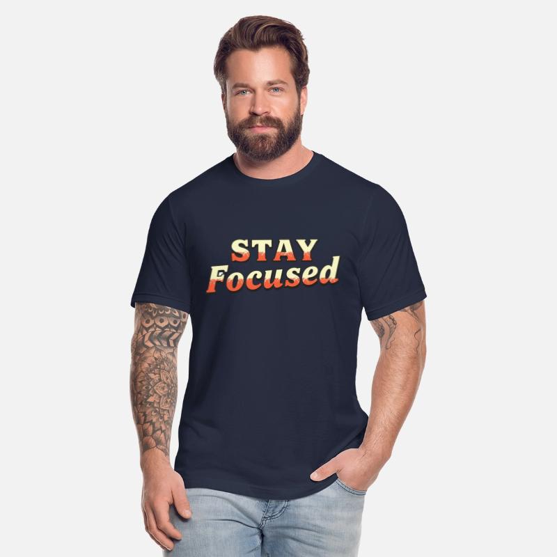 Vintage Stay Focused Motivational Slogan