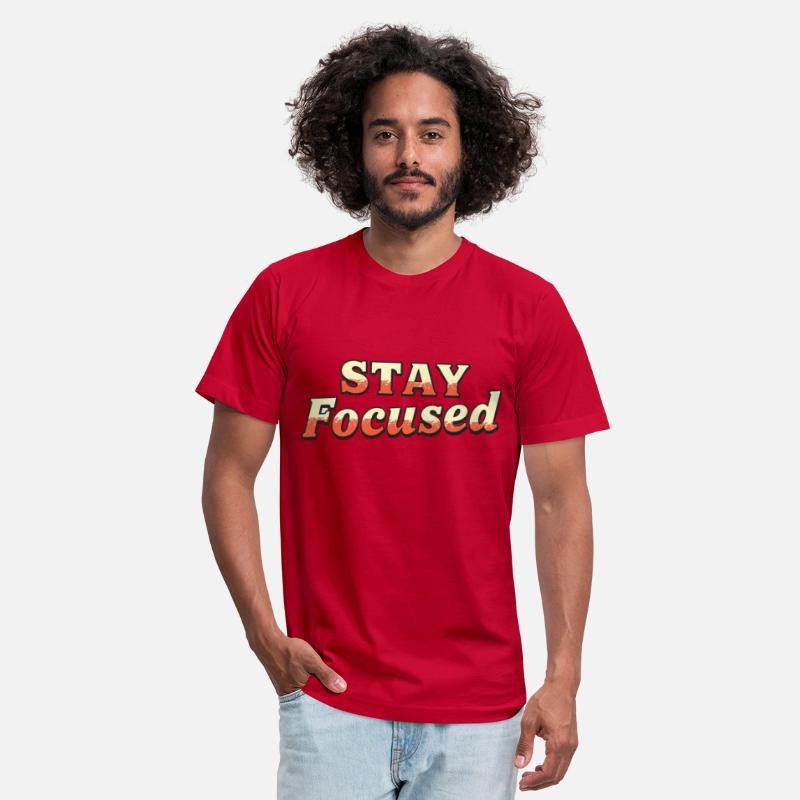 Vintage Stay Focused Motivational Slogan