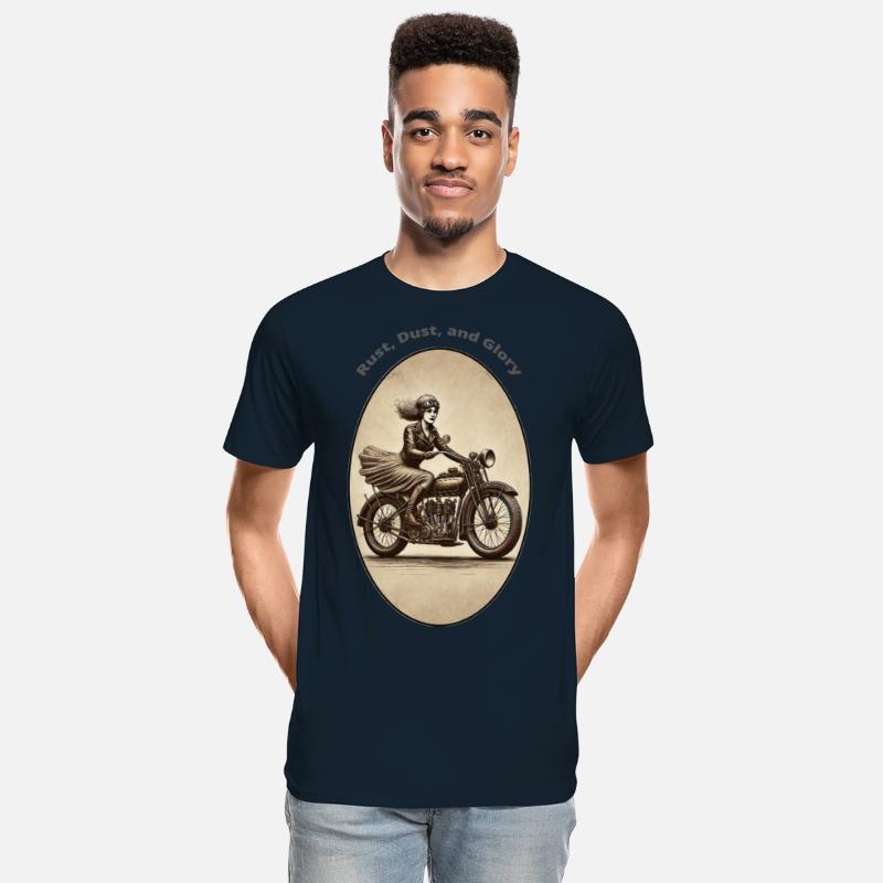 Vintage Woman Motorcycle Rider Wearing Goggles URM