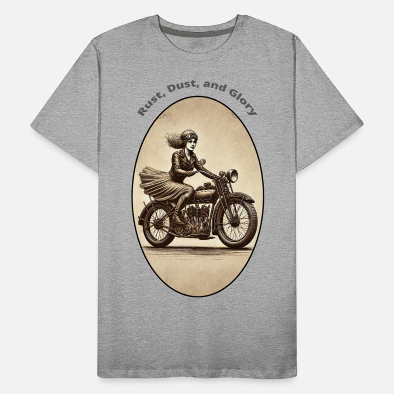 Vintage Woman Motorcycle Rider Wearing Goggles URM