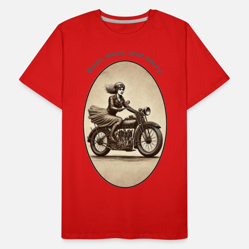 Vintage Woman Motorcycle Rider Wearing Goggles URM