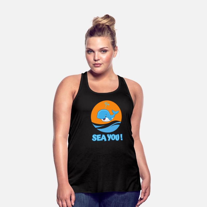 Whale in the sea greeting - "Sea you!"