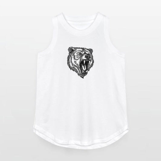 Wild Evil Bear Head With Sharp Teeth