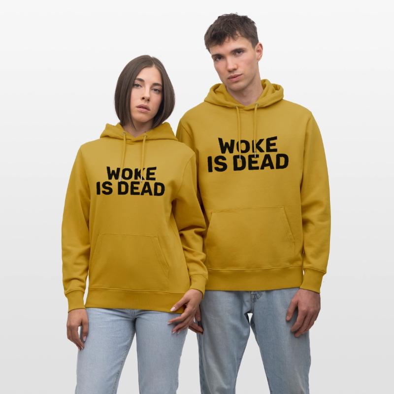Woke Is Dead Bold Funny Sarcastic Tee