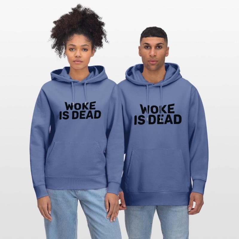 Woke Is Dead Bold Funny Sarcastic Tee