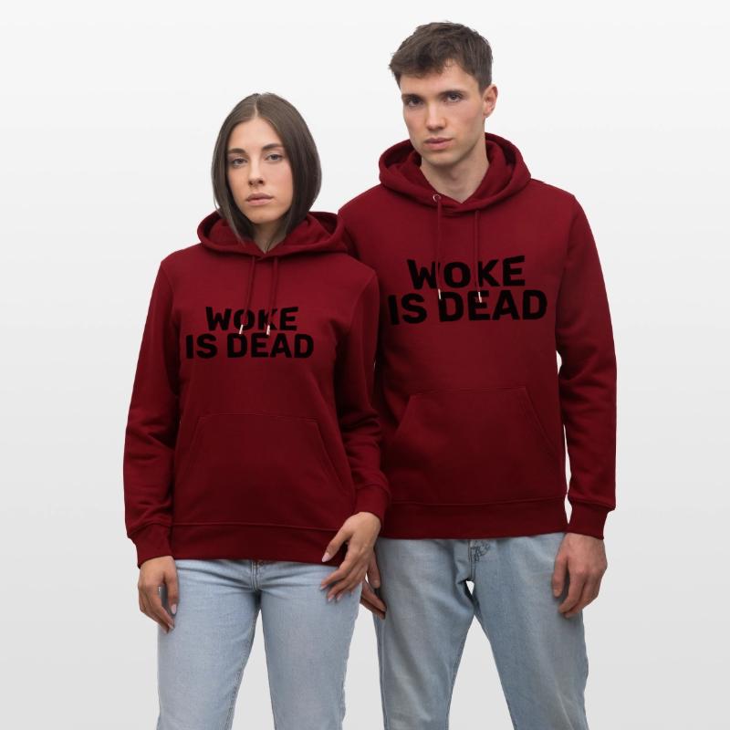 Woke Is Dead Bold Funny Sarcastic Tee