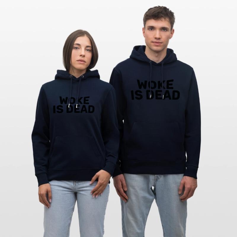 Woke Is Dead Bold Funny Sarcastic Tee