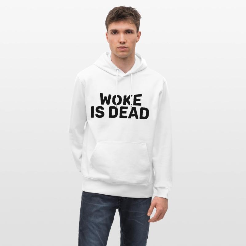 Woke Is Dead Bold Funny Sarcastic Tee
