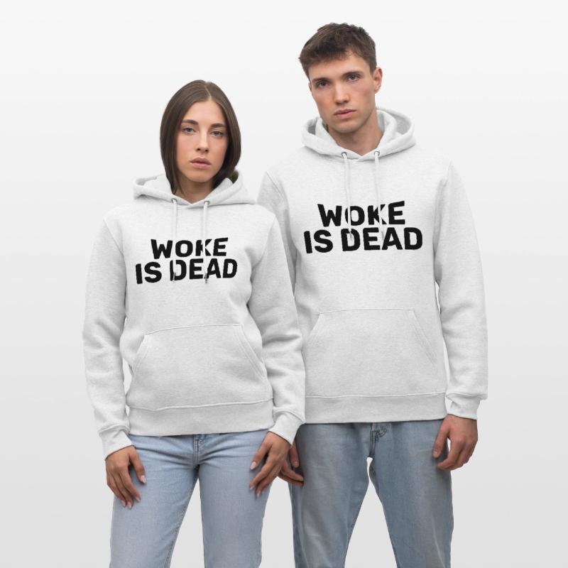 Woke Is Dead Bold Funny Sarcastic Tee