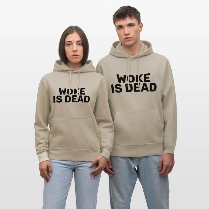 Woke Is Dead Bold Funny Sarcastic Tee