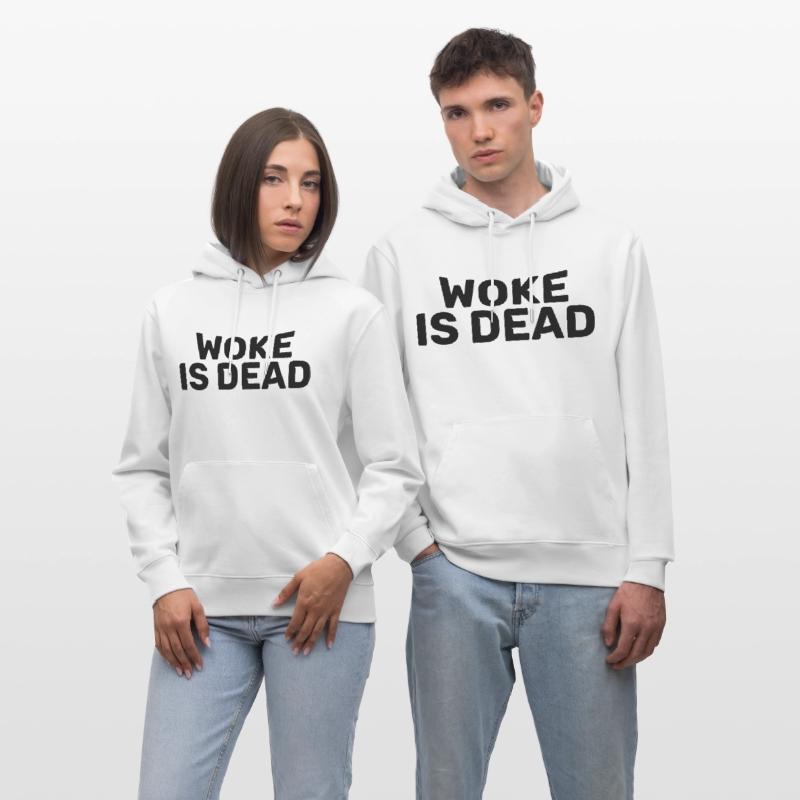 Woke Is Dead Bold Funny Sarcastic Tee
