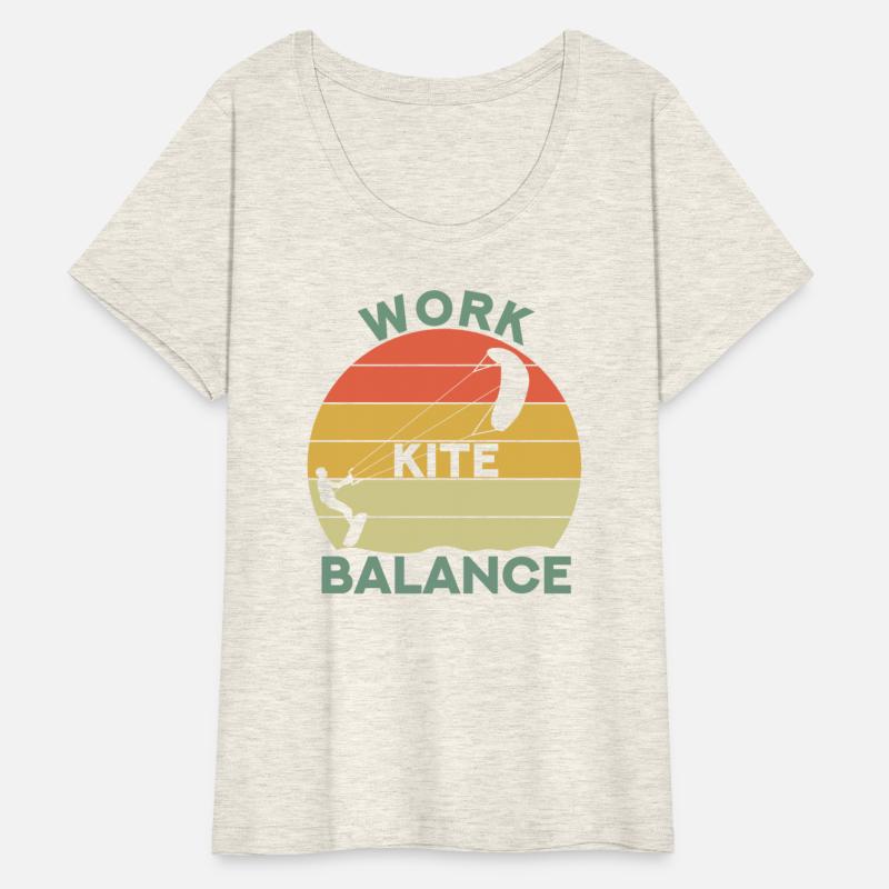 Work Kite Balance Kitesurfer Kitesurfing Retro