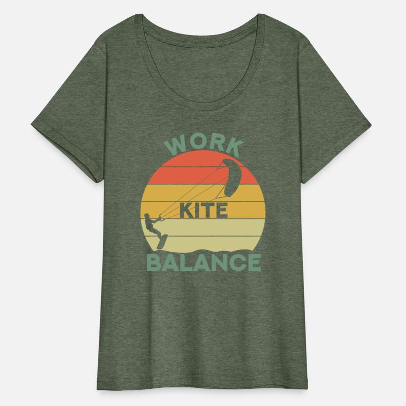 Work Kite Balance Kitesurfer Kitesurfing Retro