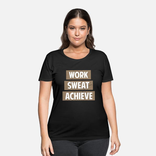 Work Sweat Achieve motivational quote