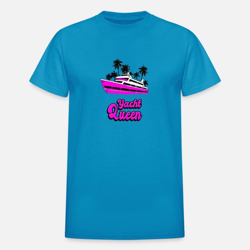 Yacht Queen Palm Tree Boat Design