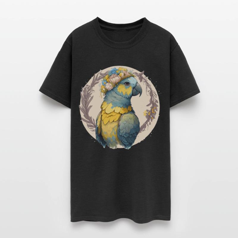 Yellow Blue Ara Macaw Flower Crown Parrot Parakeet