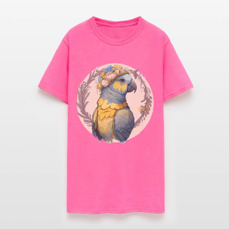 Yellow Blue Ara Macaw Flower Crown Parrot Parakeet