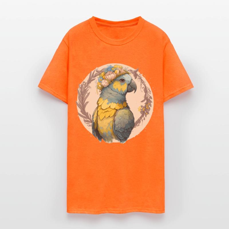 Yellow Blue Ara Macaw Flower Crown Parrot Parakeet