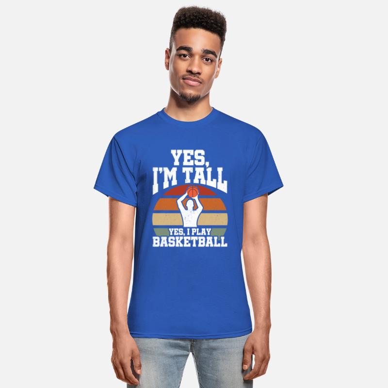 Yes, I'm Tall Yes I Play Sports Player Baller