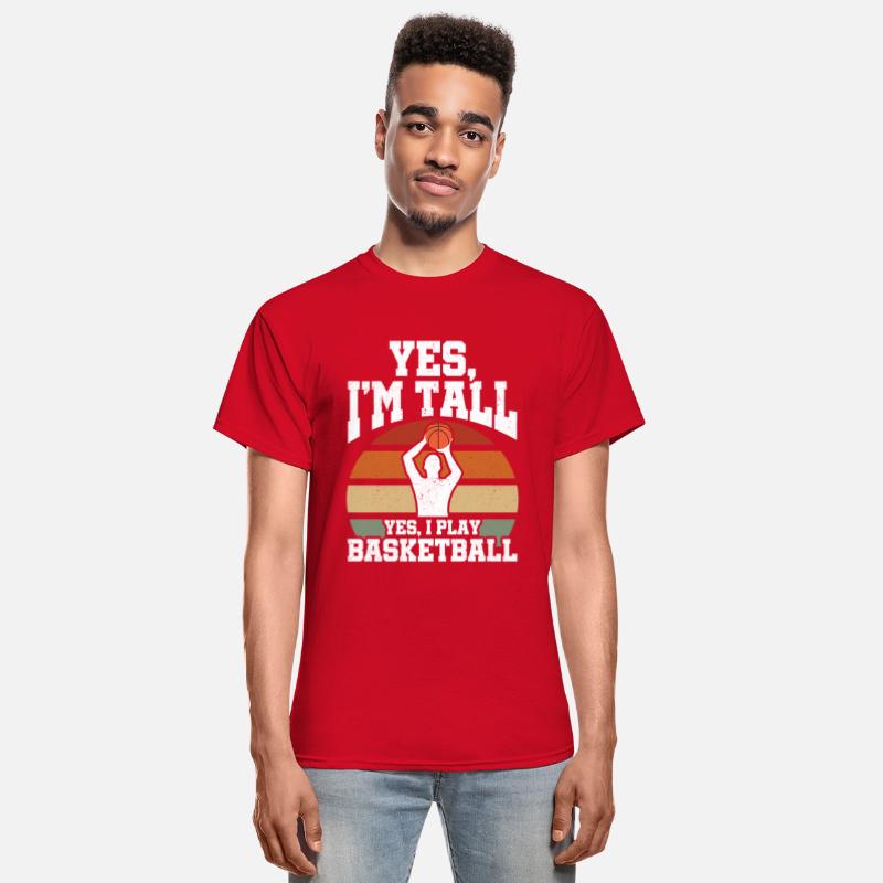 Yes, I'm Tall Yes I Play Sports Player Baller