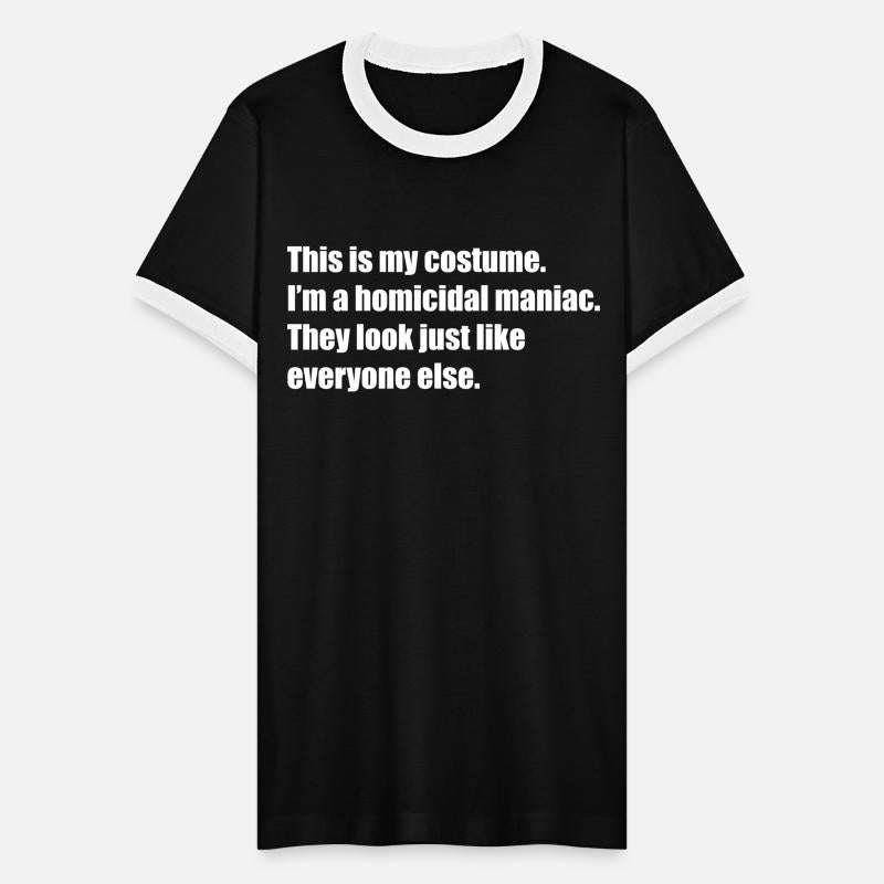 Zero effort scary Halloween costume: maniac