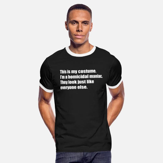 Zero effort scary Halloween costume: maniac